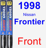 Front Wiper Blade Pack for 1998 Nissan Frontier - Vision Saver