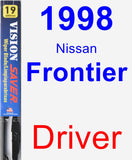 Driver Wiper Blade for 1998 Nissan Frontier - Vision Saver