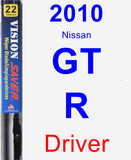 Driver Wiper Blade for 2010 Nissan GT-R - Vision Saver