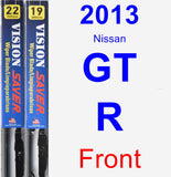 Front Wiper Blade Pack for 2013 Nissan GT-R - Vision Saver