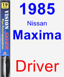 Driver Wiper Blade for 1985 Nissan Maxima - Vision Saver