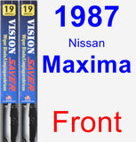 Front Wiper Blade Pack for 1987 Nissan Maxima - Vision Saver