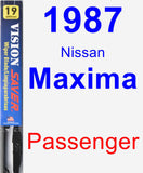 Passenger Wiper Blade for 1987 Nissan Maxima - Vision Saver