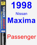 Passenger Wiper Blade for 1998 Nissan Maxima - Vision Saver