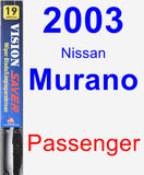 Passenger Wiper Blade for 2003 Nissan Murano - Vision Saver