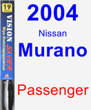 Passenger Wiper Blade for 2004 Nissan Murano - Vision Saver