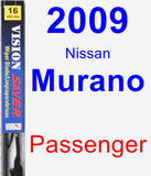 Passenger Wiper Blade for 2009 Nissan Murano - Vision Saver