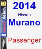 Passenger Wiper Blade for 2014 Nissan Murano - Vision Saver
