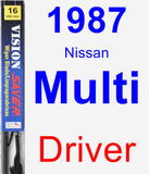 Driver Wiper Blade for 1987 Nissan Multi - Vision Saver