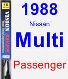 Passenger Wiper Blade for 1988 Nissan Multi - Vision Saver