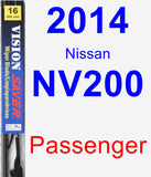 Passenger Wiper Blade for 2014 Nissan NV200 - Vision Saver