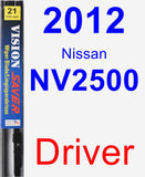 Driver Wiper Blade for 2012 Nissan NV2500 - Vision Saver