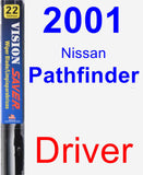 Driver Wiper Blade for 2001 Nissan Pathfinder - Vision Saver