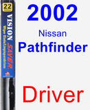 Driver Wiper Blade for 2002 Nissan Pathfinder - Vision Saver