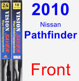 Front Wiper Blade Pack for 2010 Nissan Pathfinder - Vision Saver