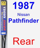 Rear Wiper Blade for 1987 Nissan Pathfinder - Vision Saver