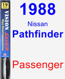 Passenger Wiper Blade for 1988 Nissan Pathfinder - Vision Saver