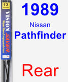 Rear Wiper Blade for 1989 Nissan Pathfinder - Vision Saver