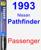 Passenger Wiper Blade for 1993 Nissan Pathfinder - Vision Saver