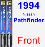 Front Wiper Blade Pack for 1994 Nissan Pathfinder - Vision Saver