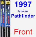 Front Wiper Blade Pack for 1997 Nissan Pathfinder - Vision Saver