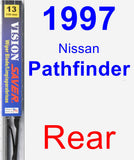 Rear Wiper Blade for 1997 Nissan Pathfinder - Vision Saver