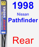 Rear Wiper Blade for 1998 Nissan Pathfinder - Vision Saver