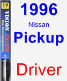 Driver Wiper Blade for 1996 Nissan Pickup - Vision Saver