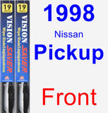 Front Wiper Blade Pack for 1998 Nissan Pickup - Vision Saver