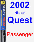 Passenger Wiper Blade for 2002 Nissan Quest - Vision Saver