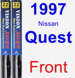 Front Wiper Blade Pack for 1997 Nissan Quest - Vision Saver