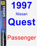 Passenger Wiper Blade for 1997 Nissan Quest - Vision Saver