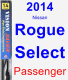 Passenger Wiper Blade for 2014 Nissan Rogue Select - Vision Saver