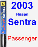 Passenger Wiper Blade for 2003 Nissan Sentra - Vision Saver