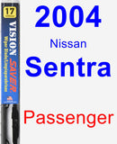 Passenger Wiper Blade for 2004 Nissan Sentra - Vision Saver