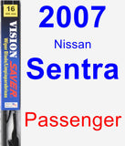 Passenger Wiper Blade for 2007 Nissan Sentra - Vision Saver