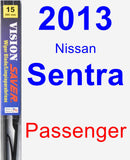 Passenger Wiper Blade for 2013 Nissan Sentra - Vision Saver