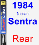 Rear Wiper Blade for 1984 Nissan Sentra - Vision Saver