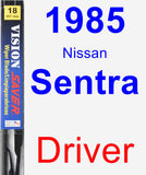 Driver Wiper Blade for 1985 Nissan Sentra - Vision Saver