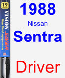 Driver Wiper Blade for 1988 Nissan Sentra - Vision Saver