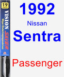 Passenger Wiper Blade for 1992 Nissan Sentra - Vision Saver