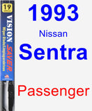 Passenger Wiper Blade for 1993 Nissan Sentra - Vision Saver