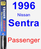 Passenger Wiper Blade for 1996 Nissan Sentra - Vision Saver