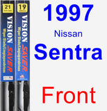 Front Wiper Blade Pack for 1997 Nissan Sentra - Vision Saver