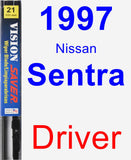 Driver Wiper Blade for 1997 Nissan Sentra - Vision Saver