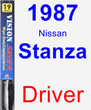 Driver Wiper Blade for 1987 Nissan Stanza - Vision Saver