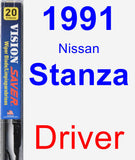 Driver Wiper Blade for 1991 Nissan Stanza - Vision Saver