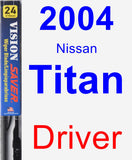 Driver Wiper Blade for 2004 Nissan Titan - Vision Saver