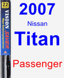 Passenger Wiper Blade for 2007 Nissan Titan - Vision Saver