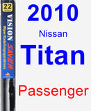 Passenger Wiper Blade for 2010 Nissan Titan - Vision Saver